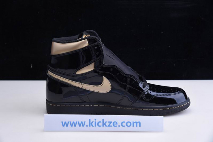 jordan 1 retro high black metallic gold (2020) - 555088-032