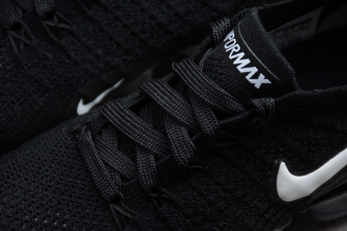 nike air vapormax flyknit 2.0 running sneakers black/grey mens 942842-001