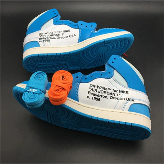 Versatile Jordan 1 Retro High Off-White University Blue AQ0818- 3573