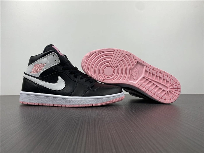 Effortless Jordan1 Mid Arctic Pink Black 555112- 3711