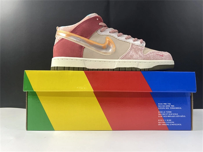 Nike Dunk Mid Social Status Free Lunch Strawberry Milk DJ1173- Packable 4864