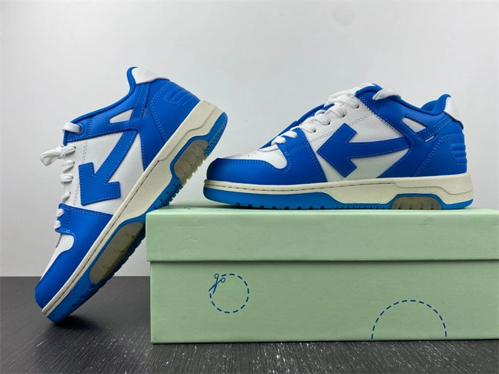 OFF-WHITE Out Of Office OOO Low Tops Blue White OWIA259F21LEA TimelessDesign 3126